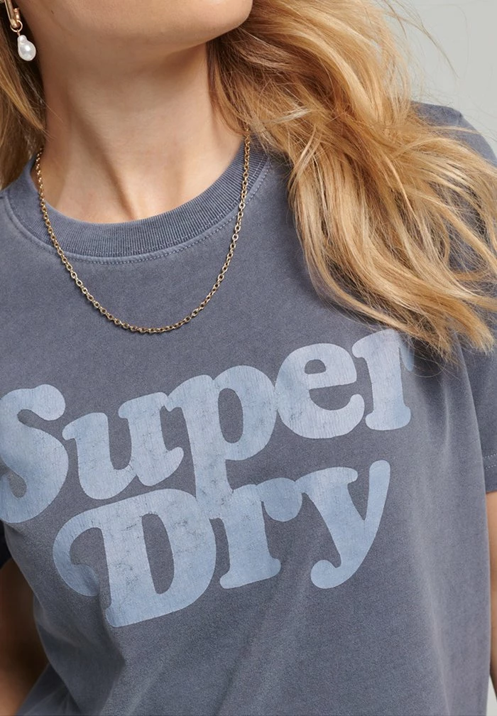 Superdry VINTAGE COOPER CLASSIC - Print T-shirt - Nautical Navy 2 Superdry VINTAGE COOPER CLASSIC - Print T-shirt - Nautical Navy - Image 2