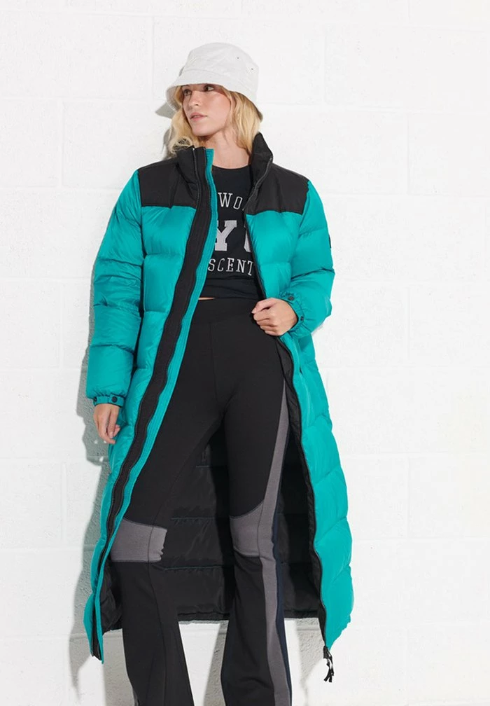 Superdry Down Coat - Tropical Green 3 Superdry Down Coat - Tropical Green - Image 3