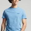 Superdry VINTAGE - Basic T-shirt - Fresh Blue Grit