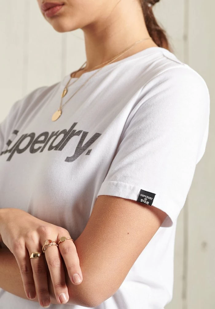 Superdry CORE LOGO - Print T-shirt - Brilliant White 3 Superdry CORE LOGO - Print T-shirt - Brilliant White - Image 3