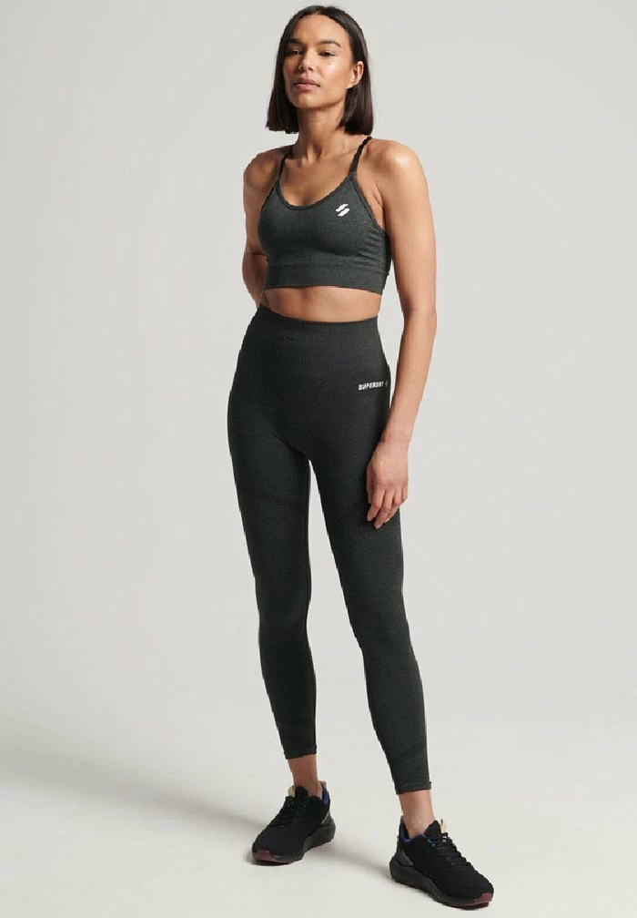 Superdry CONTOUR - Bustier - Charcoal Marl 2 Superdry CONTOUR - Bustier - Charcoal Marl - Image 2