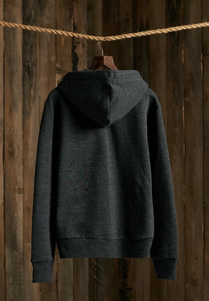 Superdry ORANGE LABEL - Zip-up Sweatshirt - Black Snow Heather 4 Superdry ORANGE LABEL - Zip-up Sweatshirt - Black Snow Heather - Image 4