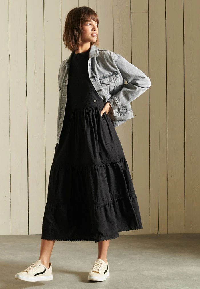 Superdry BOYFRIEND - Denim Jacket - Frank Vintage Grey 1 Superdry BOYFRIEND - Denim Jacket - Frank Vintage Grey