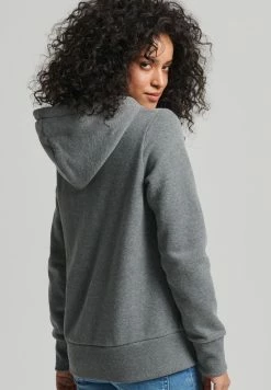 Superdry Hoodie - Rich Charcoal Marl