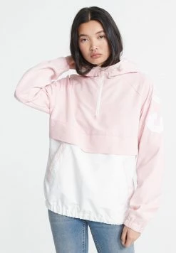 SUPERDRY COLOUR BLOCK OVERHEAD JACKET - Windbreaker - Rose Pink
