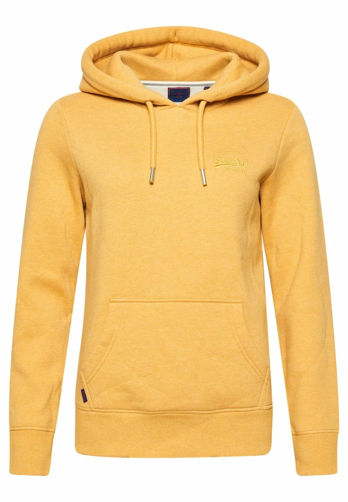 Superdry VINTAGE LOGO EMBROIDERED - Hoodie - Ochre Marl 4 Superdry VINTAGE LOGO EMBROIDERED - Hoodie - Ochre Marl - Image 4
