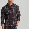 Superdry CHECK MERCHANT - Shirt - Dartmouth Check Black