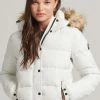 Superdry HOODED MID LAYER - Winter Jacket - Winter White