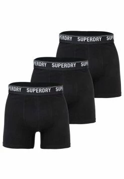 Superdry TRIPLE PACK - Pants - Schwarz/schwarz-weiß