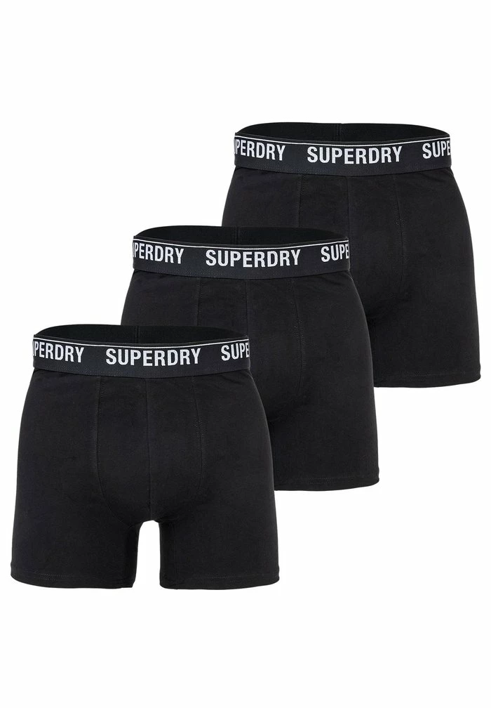 Superdry TRIPLE PACK - Pants - Schwarz/schwarz-weiß 1 Superdry TRIPLE PACK - Pants - Schwarz/schwarz-weiß
