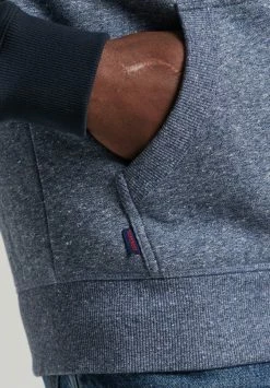 Superdry VINTAGE LOGO BASEBALL - Zip-up Sweatshirt - Blue -Superdry Shop c2a4eec011344fada00c27a7eb7894b1