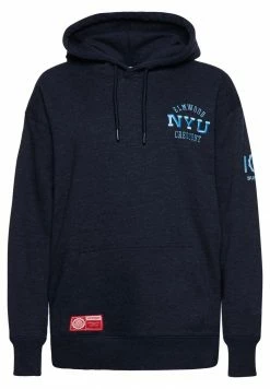 Superdry COLLEGE GRAPHIC - Hoodie - Blue Black Grindle -Superdry Shop c2b637455b644adf83bafe452e4b9e5d