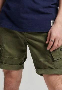 Superdry VINTAGE CORE - Shorts - Authentic Khaki