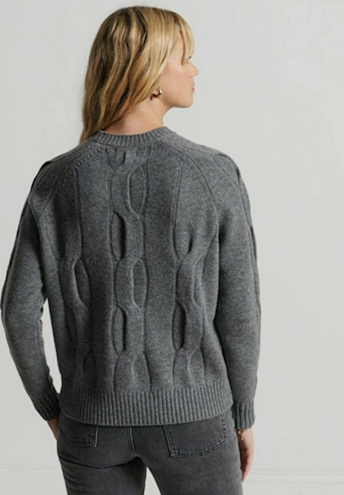 Superdry Jumper - Mid Grey Marl 3 Superdry Jumper - Mid Grey Marl - Image 3