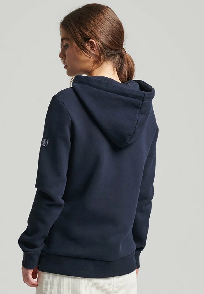 Superdry VINTAGE NARRATIVE - Hoodie - Eclipse Navy 2 Superdry VINTAGE NARRATIVE - Hoodie - Eclipse Navy - Image 2