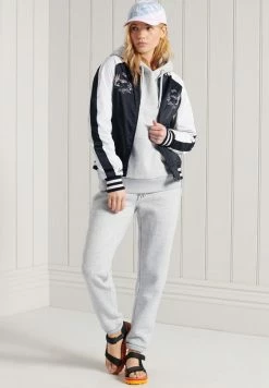 Superdry Tracksuit Bottoms - Light Grey Marl