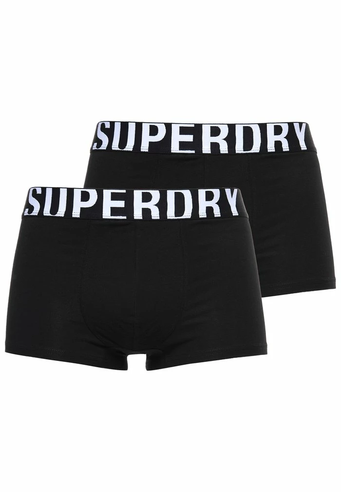 Superdry 2 PACK - Pants - Black Black Optic 2 Superdry 2 PACK - Pants - Black Black Optic - Image 2