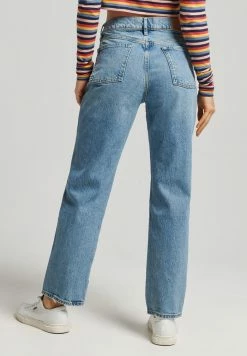 Superdry HIGH RISE - Straight Leg Jeans - Ludlow Blue Stone -Superdry Shop c3ad2ea33d184aa68585d06a089a76ca