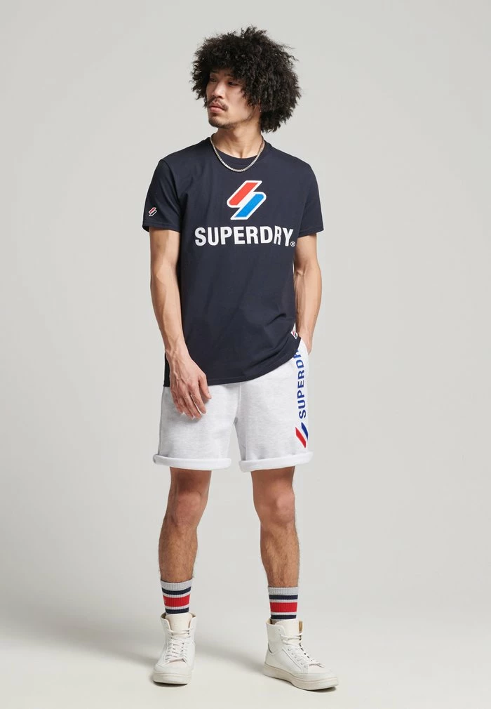 Superdry APPLIQUE - Tracksuit Bottoms - Ice Marl 2 Superdry APPLIQUE - Tracksuit Bottoms - Ice Marl - Image 2