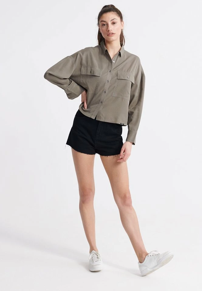 Superdry DESERT - Button-down Blouse - Khaki 2 Superdry DESERT - Button-down Blouse - Khaki - Image 2