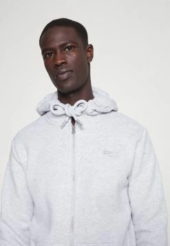 Superdry VINTAGE LOGO ZIPHOOD - Zip-up Sweatshirt - Glacier Grey Marl 9 Superdry VINTAGE LOGO ZIPHOOD - Zip-up Sweatshirt - Glacier Grey Marl -Superdry Shop c43791d461f7490e8474657d5b49d4f9