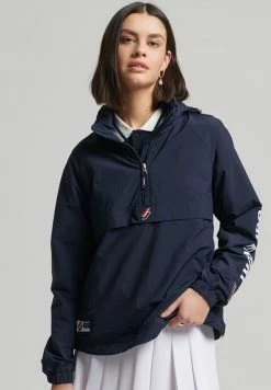 Superdry CODE ESSENTIAL GRAPHIC OVERHEAD - Windbreaker - Deep Navy