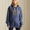 Superdry CORE LOGO AMERICAN CLASSIC HOODIE - Hoodie - Soft Navy