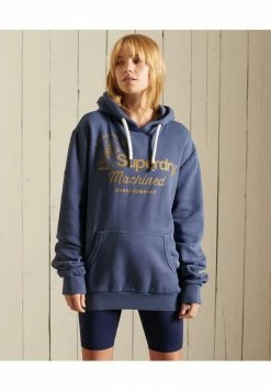 Superdry CORE LOGO AMERICAN CLASSIC HOODIE - Hoodie - Soft Navy