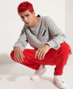 Superdry CODE LOGO APPLIQUE CREW - Sweatshirt - Grey Marl -Superdry Shop c4abca8a3799452db7bb0edfa672e099