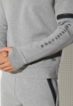 Superdry GYMTECH - Sweatshirt - Grey Marl -Superdry Shop c4f143f53916440fbbcb53a994fa70ce