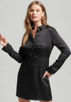 Superdry SLEEVED - Shirt Dress - Black