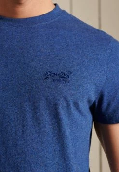 Superdry VINTAGE - Basic T-shirt - Bright Blue Marl -Superdry Shop c5947038619b4f1a8b41c96533dc20c1