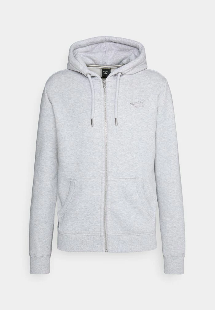 Superdry VINTAGE LOGO ZIPHOOD - Zip-up Sweatshirt - Glacier Grey Marl 5 Superdry VINTAGE LOGO ZIPHOOD - Zip-up Sweatshirt - Glacier Grey Marl - Image 5