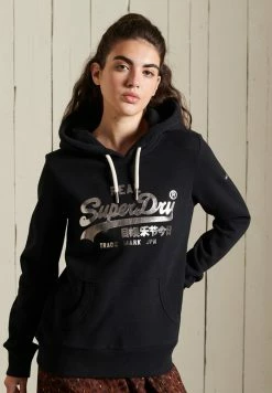 Superdry VINTAGE BOHO SPARKLE - Hoodie - Black -Superdry Shop c5bc3b559a68428e9a59dae01a0c6e06