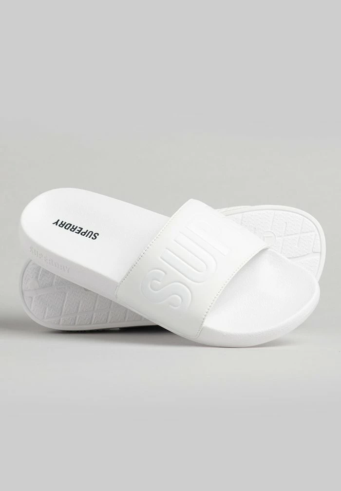 Superdry CODE CORE - Pool Slides - White Denim 2 Superdry CODE CORE - Pool Slides - White Denim - Image 2