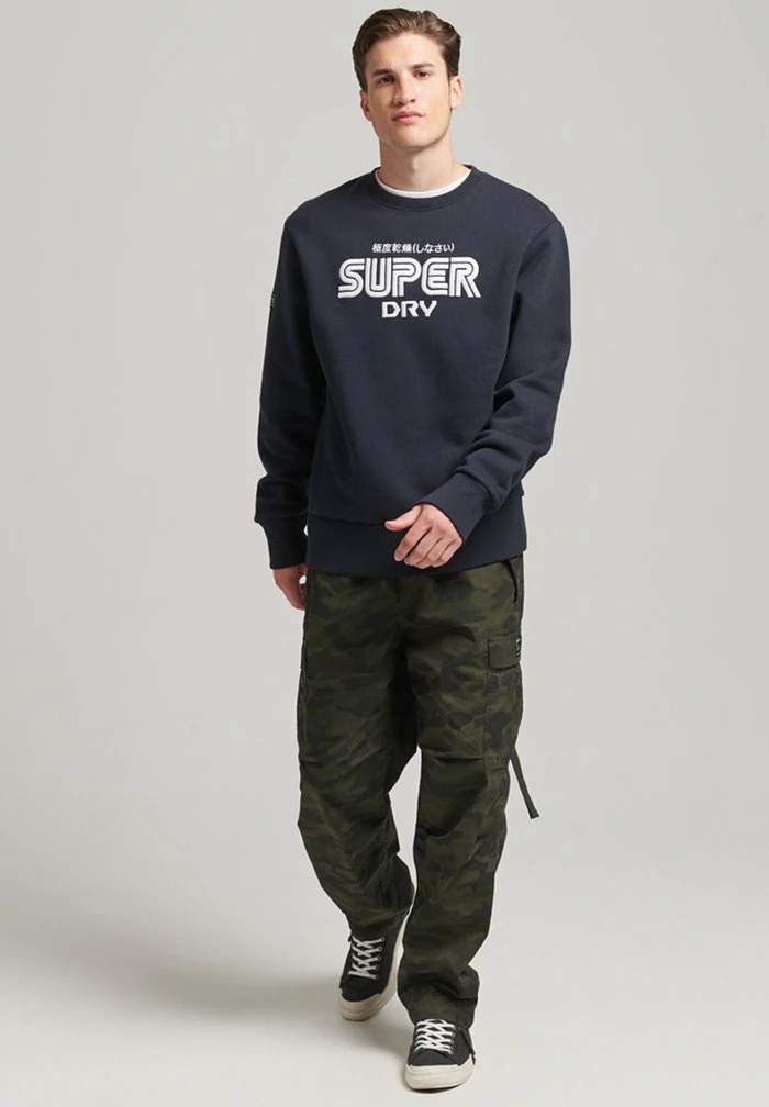 Superdry VINTAGE GAME ON - Sweatshirt - Eclipse Navy 2 Superdry VINTAGE GAME ON - Sweatshirt - Eclipse Navy - Image 2