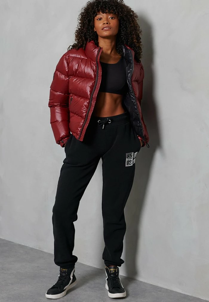 Superdry LUXE ALPINE - Down Jacket - Deep Port 1 Superdry LUXE ALPINE - Down Jacket - Deep Port