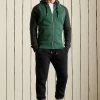 Superdry VLE BASEBALL - Zip-up Sweatshirt - Heritge Pine Mrl Vntge Wash Bk