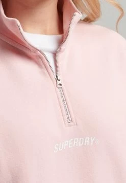Superdry CODE CORE SPORT HALF-ZIP - Sweatshirt - Coral Blush -Superdry Shop c69dc4bd8ae3471ead92b8e3b2526892