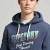 Superdry TRAVEL - Hoodie - Vintage Navy Marl