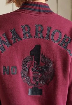 Superdry COLLEGE - Bomber Jacket - Rich Berry -Superdry Shop c706c2fa79ac47aa824693af307e7982