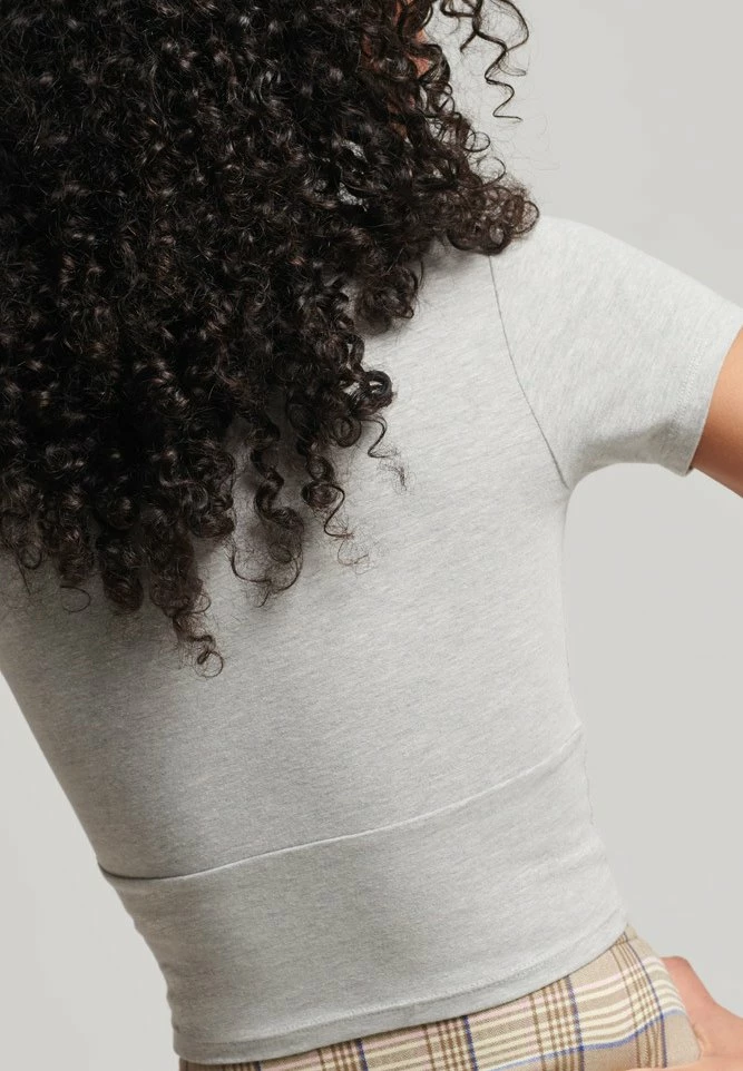 Superdry VINTAGE TINY - Print T-shirt - Grey Marl 3 Superdry VINTAGE TINY - Print T-shirt - Grey Marl - Image 3