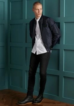 Superdry BLAMORE COLLEGIATE - Bomber Jacket - Dark Navy