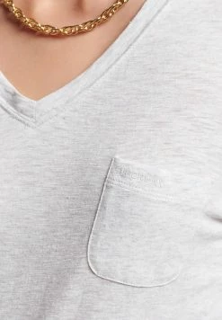 Superdry LONG SLEEVE POCKET - Long Sleeved Top - Ice Marl -Superdry Shop c784ccd1eef542258f5293b6b370f231