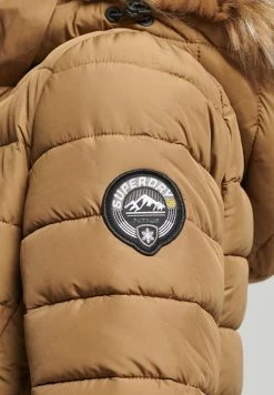 Superdry LONGLINE PUFFER - Winter Coat - Sandstone -Superdry Shop c794d492421e4b94929625c8db7244ec