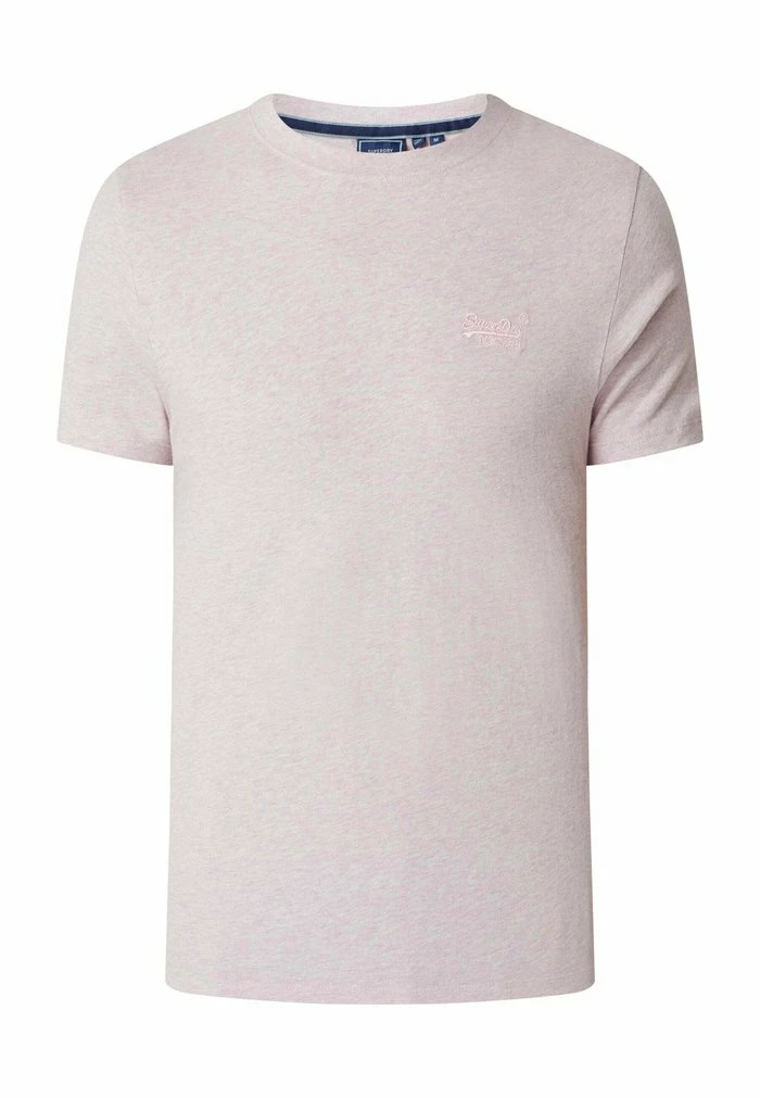 Superdry Basic T-shirt - Hellrosa Meliert 4 Superdry Basic T-shirt - Hellrosa Meliert - Image 4