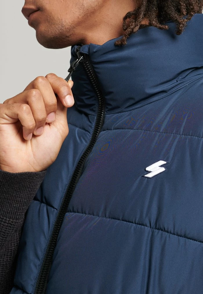 Superdry Waistcoat - Deep Navy 4 Superdry Waistcoat - Deep Navy - Image 4