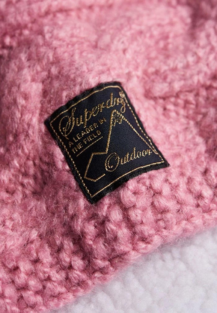 Superdry Scarf - Vintage Smoke Pink Tweed 2 Superdry Scarf - Vintage Smoke Pink Tweed - Image 2