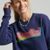 Superdry VINTAGE LOGO SEASONAL - Sweatshirt - Atlantic Navy