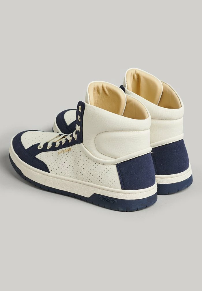 Superdry High-top Trainers - Off White Navy 2 Superdry High-top Trainers - Off White Navy - Image 2